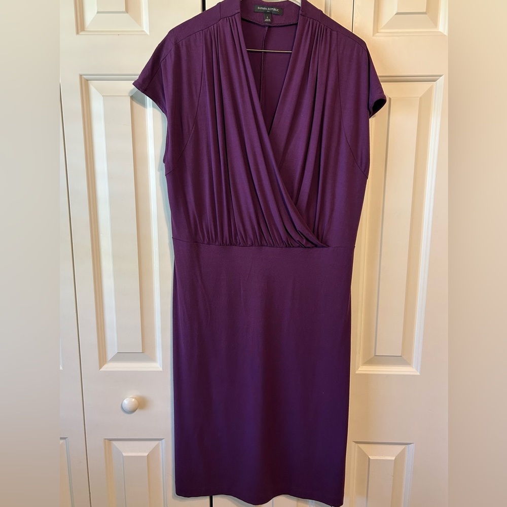 Banana Republic Rich Purple Dress.